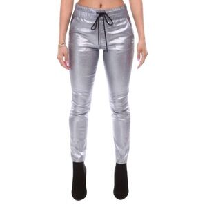 Juicy Couture Hollywood Skinny Silver Metallic Pants